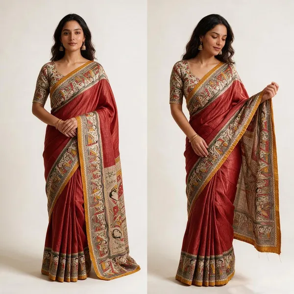 Red_Silk_Printed_Saree_For_Women