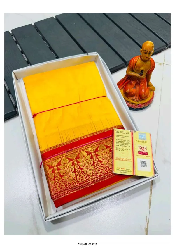 Yellow_Silk_Zari_Border_Saree_for_Women