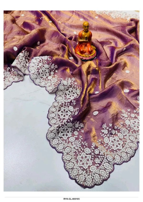 Purple_Sheer_Lace_Border_Saree_For_Women