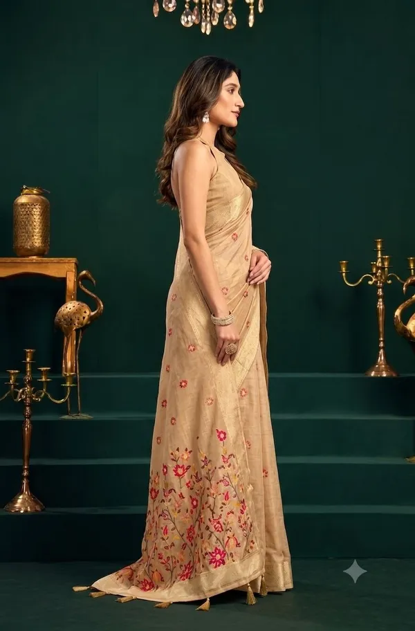 GOLDEN_FLORAL_SAREE
