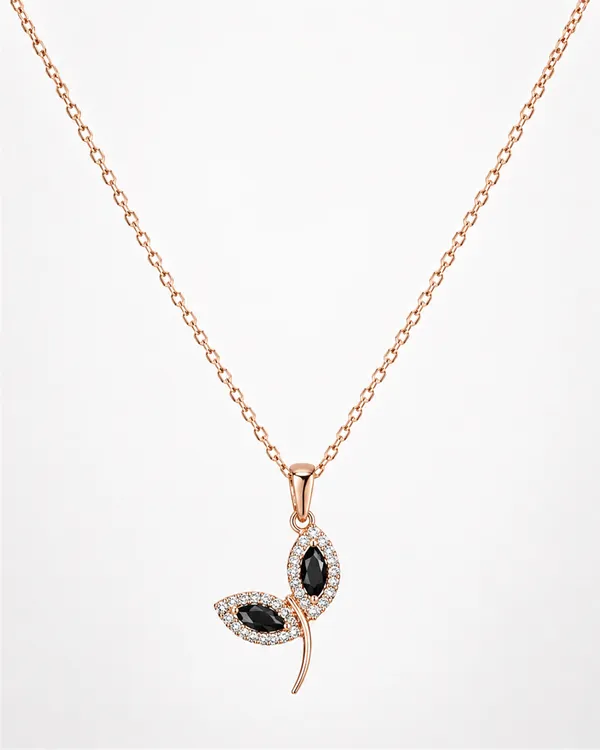 Rose_Gold_Brass_Black_Onyx_Leaf_Pendant_For_Women