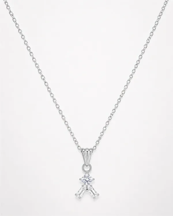 Silver_Brass_Bow_Kiss_Pendant_For_Women
