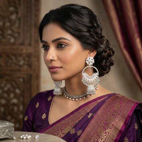 Silver_Brass_Opal_Chandelier_Chandbali_Jhumka_For_Women