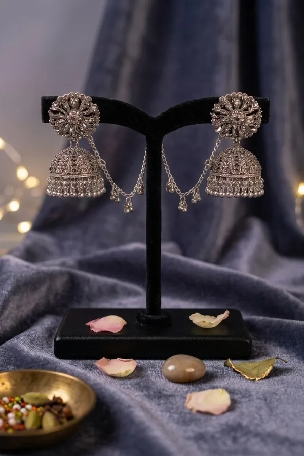 Silver_Oxidised_Brass_Floral_Jhumki_Drop_Earrings_For_Women