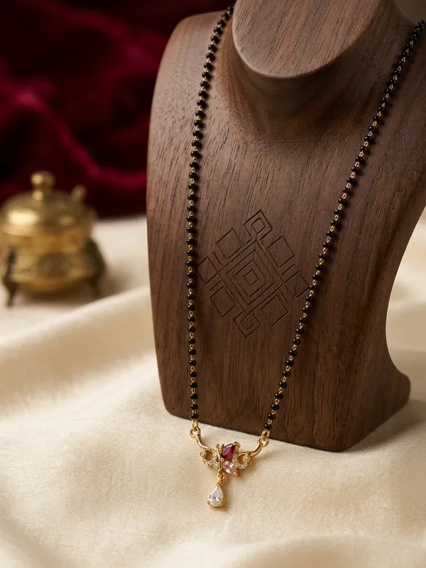 Golden_Brass_Black_Bead_Aarinya_Mangalsutra_For_Women