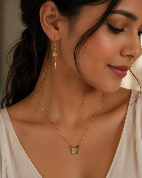 Golden_Brass_Butterfly_Kiss_Pendant_For_Women