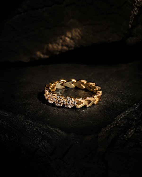 Gold_Brass_Crystal_Cluster_Everglow_Ring_For_Women