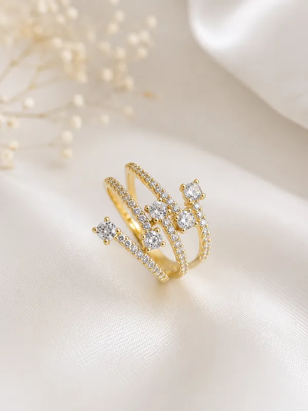 Gold_Brass_Open_Band_Crystal_Lumina_Ring_For_Women