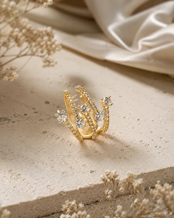 Gold_Brass_Open_Band_Crystal_Lumina_Ring_For_Women