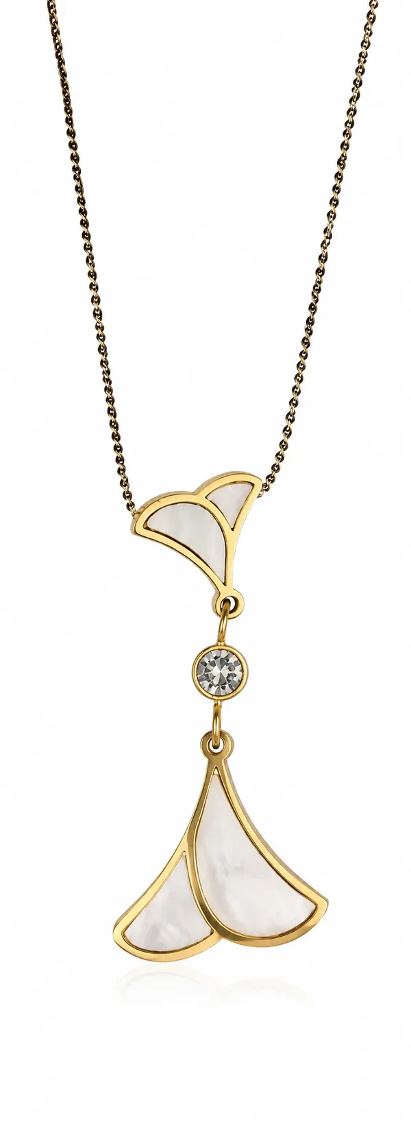 Gold_Brass_Mother_Of_Pearl_Crystal_Leaf_Pendant_For_Women