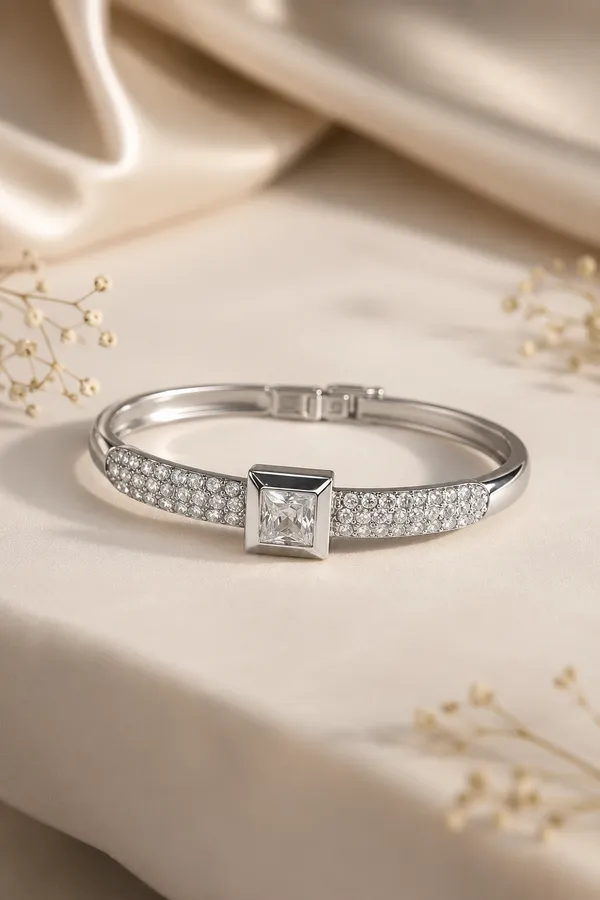 Silver_Brass_Princess_Cut_Pave_Stone_Zivah_Bracelet_For_Women