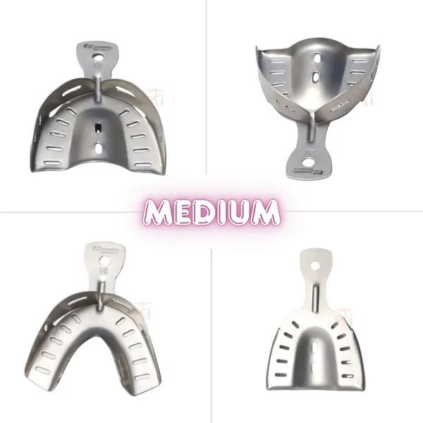 Premium_Deep_Impression_Trays_–_Dentulous_Perforated_Satin_Finish_Surface_Set_(6_Pcs)__Model:_DITDPK6P