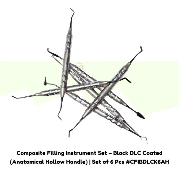 Composite_Filling_Instrument_Set_–_Black_DLC_Coated_(Anatomical_Hollow_Handle)_|_Set_of_6_Pcs_#CFIBDLCK6AH