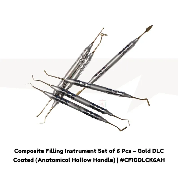 Composite_Filling_Instrument_Set_of_6_Pcs_–_Gold_DLC_Coated_(Anatomical_Hollow_Handle)_|_#CFIGDLCK6AH