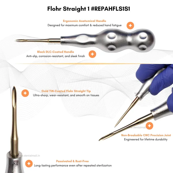 ROOT_ELEVATORS_PREMIUM_ANATOMICAL_HANDLE__SET_OF_7_Pcs_Anatomic_SILVER_DLC_Handle_|_Gold_TiN_Coated_Tip_|_CNC_Non-Breakable_Design_Joint