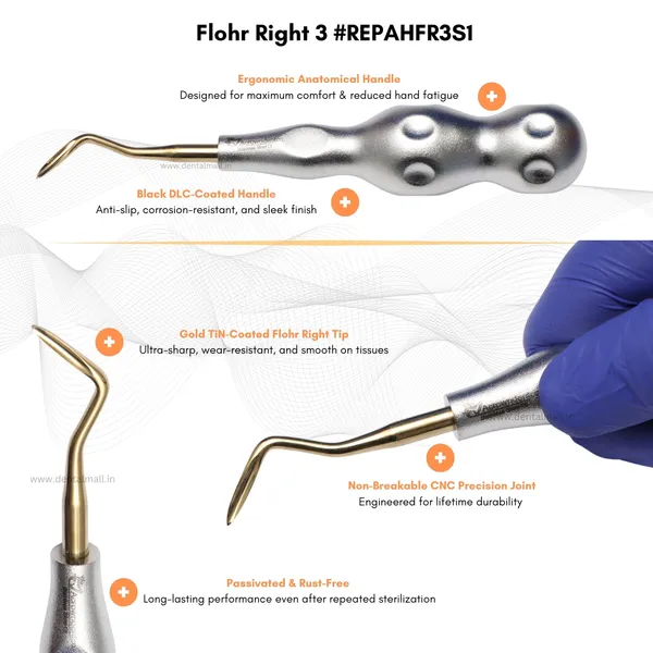 ROOT_ELEVATORS_PREMIUM_ANATOMICAL_HANDLE__SET_OF_7_Pcs_Anatomic_SILVER_DLC_Handle_|_Gold_TiN_Coated_Tip_|_CNC_Non-Breakable_Design_Joint