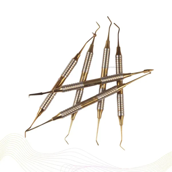 Composite_Filling_Instrument_Gold_TiN_Coated_Set_Of_6_Pcs_#CFITCGK6RH