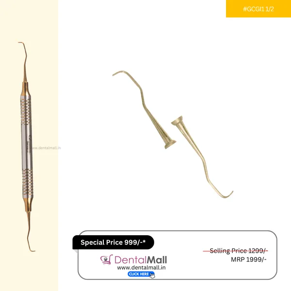 Gracey_Curette_Kit_Set_of_7_Gold_TiN_Coated_Tips_and_Handle_SI-DALILA_Cut_Pattern_#GCGK7CH