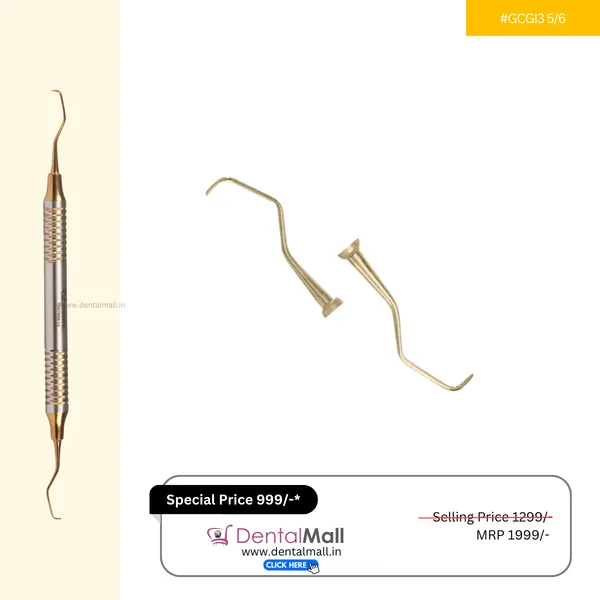 Gracey_Curette_Kit_Set_of_7_Gold_TiN_Coated_Tips_and_Handle_SI-DALILA_Cut_Pattern_#GCGK7CH