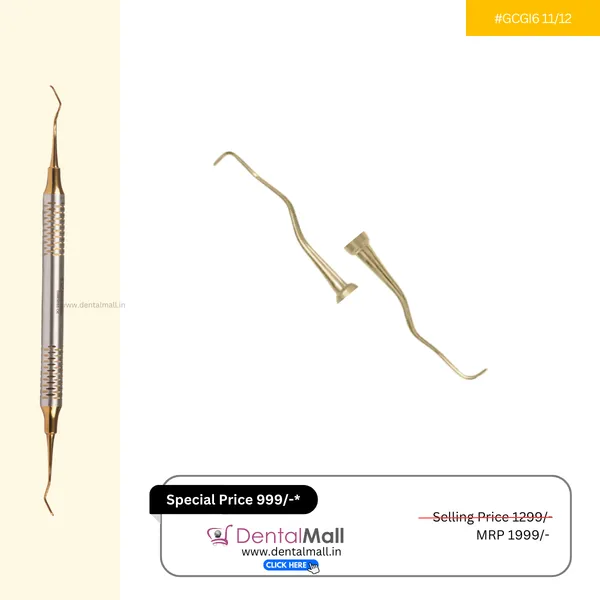Gracey_Curette_Kit_Set_of_7_Gold_TiN_Coated_Tips_and_Handle_SI-DALILA_Cut_Pattern_#GCGK7CH