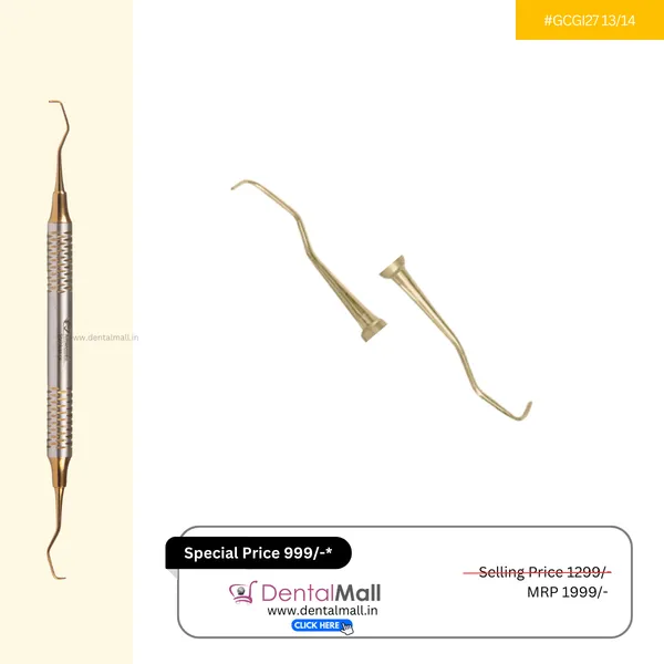 Gracey_Curette_Kit_Set_of_7_Gold_TiN_Coated_Tips_and_Handle_SI-DALILA_Cut_Pattern_#GCGK7CH