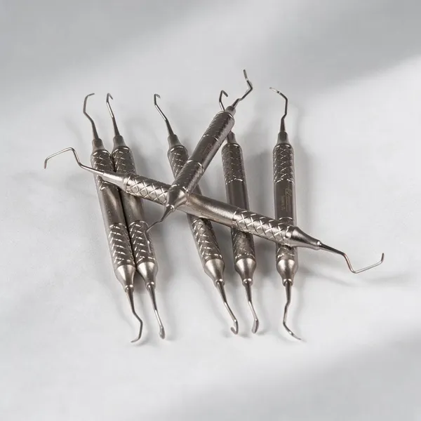Ergonomic_Gracey_Curette_Set_Of_7_Pcs_Premium_Sandblasting_Cross_Serration_Handle_Pattern_#GCK7HH