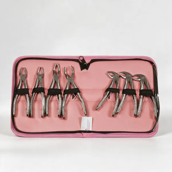 Extraction_Tooth_Forceps_Pedo_Kit_(Pediatric)-_Standard_Dull_Finish_Set_of_7_Pcs_#ETFPK7SDF