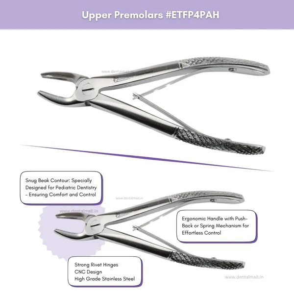 Extraction_Tooth_Forceps_Pedo_Kit_(Pediatric)-_Standard_Dull_Finish_Set_of_7_Pcs_#ETFPK7SDF