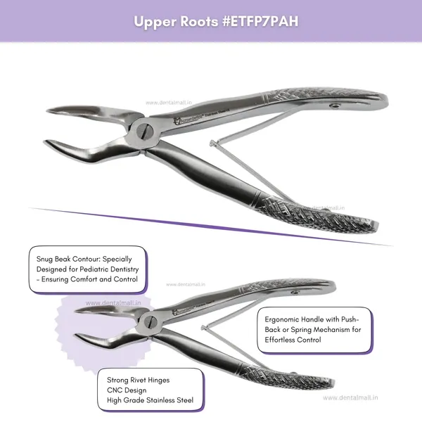 Extraction_Tooth_Forceps_Pedo_Kit_(Pediatric)-_Standard_Dull_Finish_Set_of_7_Pcs_#ETFPK7SDF