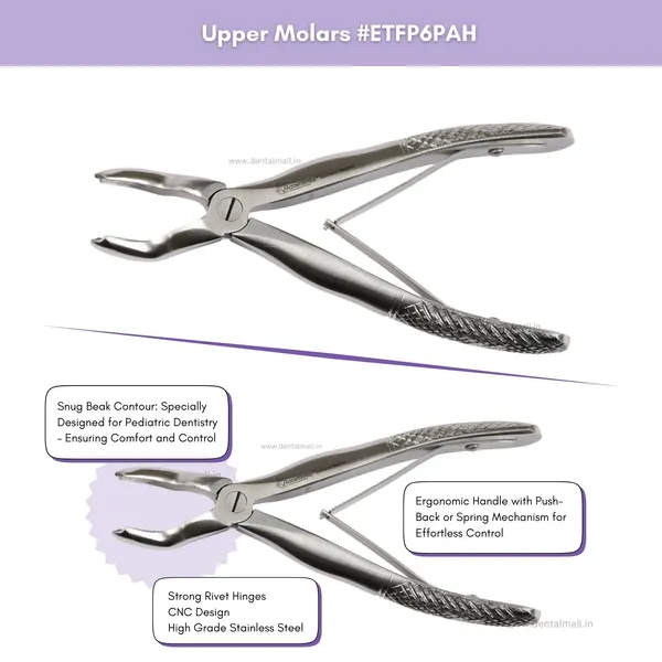 Extraction_Tooth_Forceps_Pedo_Kit_(Pediatric)-_Standard_Dull_Finish_Set_of_7_Pcs_#ETFPK7SDF