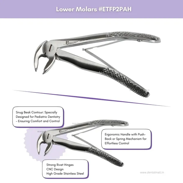 Extraction_Tooth_Forceps_Pedo_Kit_(Pediatric)-_Standard_Dull_Finish_Set_of_7_Pcs_#ETFPK7SDF