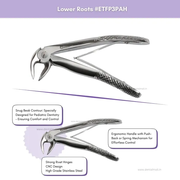 Extraction_Tooth_Forceps_Pedo_Kit_(Pediatric)-_Standard_Dull_Finish_Set_of_7_Pcs_#ETFPK7SDF