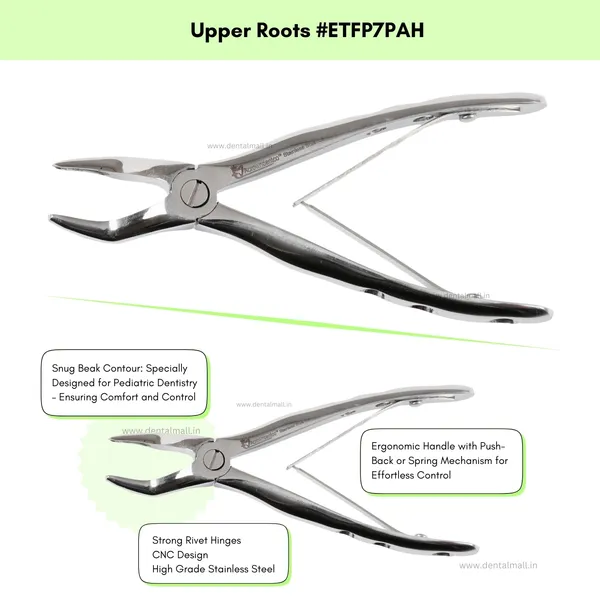 Extraction_Tooth_Forceps_Pedo_Kit_(Pediatric)_–_Premium_Quality_Anatomic_Handle_(Finger_Pattern_Grip)_–_Set_of_7_Pcs_#ETFPK7PAH