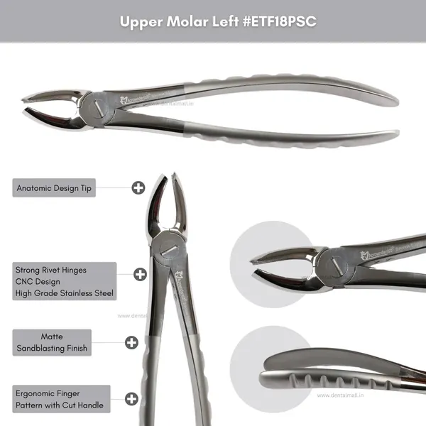 Extraction_Tooth_Forceps_Kit_-_Premium_Sand-Blasting_DLC_Finish_Surface_SI-Ergonomical_Holes_Handle_OR_SI-Anatomical_Cuts_Handle