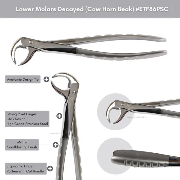 Extraction_Tooth_Forceps_Kit_-_Premium_Sand-Blasting_DLC_Finish_Surface_SI-Ergonomical_Holes_Handle_OR_SI-Anatomical_Cuts_Handle