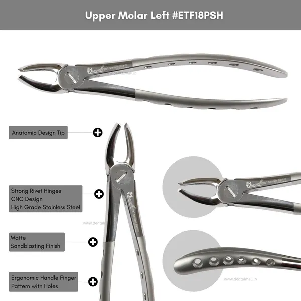 Extraction_Tooth_Forceps_Kit_-_Premium_Sand-Blasting_DLC_Finish_Surface_SI-Ergonomical_Holes_Handle_OR_SI-Anatomical_Cuts_Handle