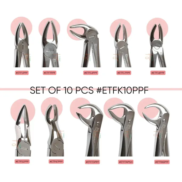 Extraction_Tooth_Forceps_Kit_-_Premium_Gold_DLC_Finish_Surface_SI-Ergonomical_Holes_Handle_OR_SI-Anatomical_Cuts_Handle