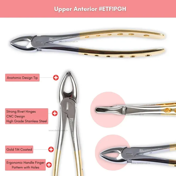 Extraction_Tooth_Forceps_Kit_-_Premium_Gold_DLC_Finish_Surface_SI-Ergonomical_Holes_Handle_OR_SI-Anatomical_Cuts_Handle