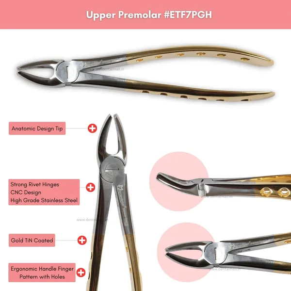Extraction_Tooth_Forceps_Kit_-_Premium_Gold_DLC_Finish_Surface_SI-Ergonomical_Holes_Handle_OR_SI-Anatomical_Cuts_Handle