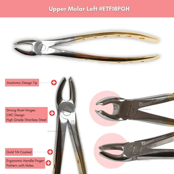 Extraction_Tooth_Forceps_Kit_-_Premium_Gold_DLC_Finish_Surface_SI-Ergonomical_Holes_Handle_OR_SI-Anatomical_Cuts_Handle