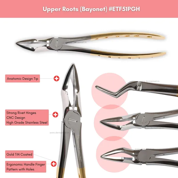 Extraction_Tooth_Forceps_Kit_-_Premium_Gold_DLC_Finish_Surface_SI-Ergonomical_Holes_Handle_OR_SI-Anatomical_Cuts_Handle