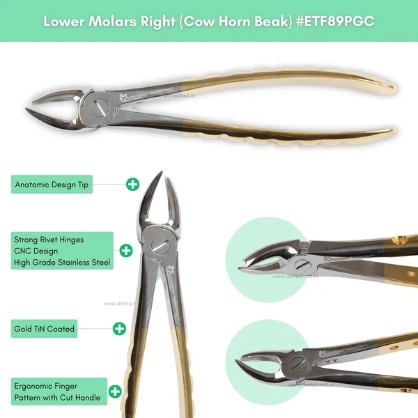 Extraction_Tooth_Forceps_Kit_-_Premium_Gold_DLC_Finish_Surface_SI-Ergonomical_Holes_Handle_OR_SI-Anatomical_Cuts_Handle