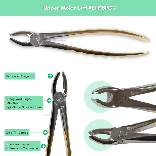 Extraction_Tooth_Forceps_Kit_-_Premium_Gold_DLC_Finish_Surface_SI-Ergonomical_Holes_Handle_OR_SI-Anatomical_Cuts_Handle