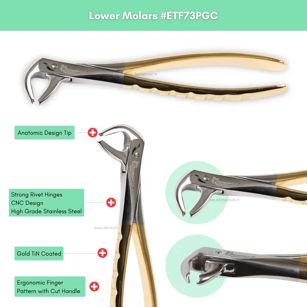 Extraction_Tooth_Forceps_Kit_-_Premium_Gold_DLC_Finish_Surface_SI-Ergonomical_Holes_Handle_OR_SI-Anatomical_Cuts_Handle