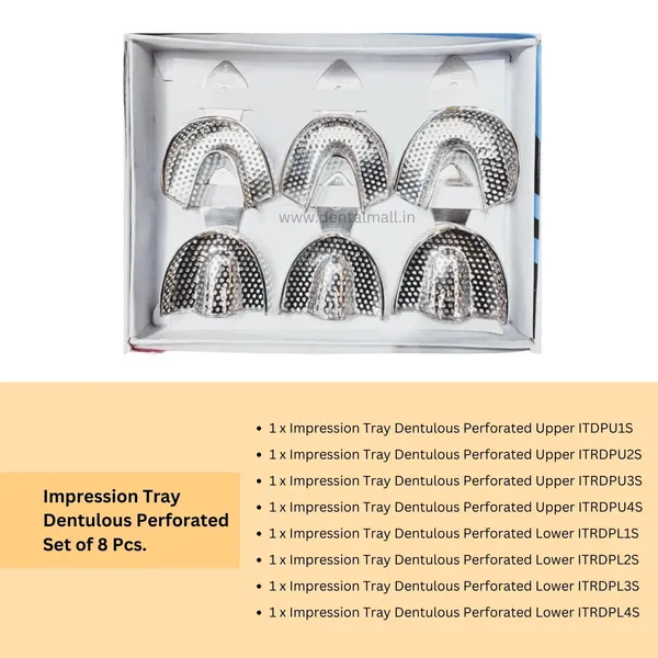 Impression_Tray_Dentulous_Perforated_Set_of_6_Pcs._#ITDPK6S