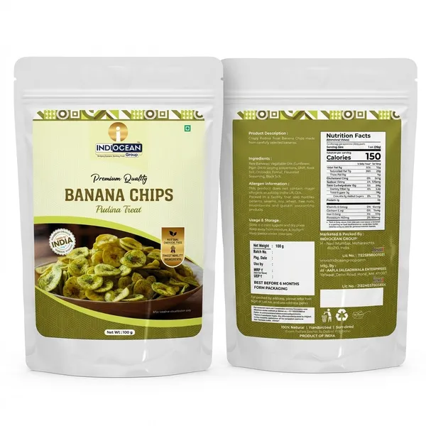 Indocean_Pudina_Banana_Chips_100_G