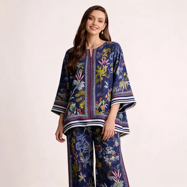 Navy_Blue_Cotton_Slub_Floral_Printed_Co-Ord_Set_For_Women