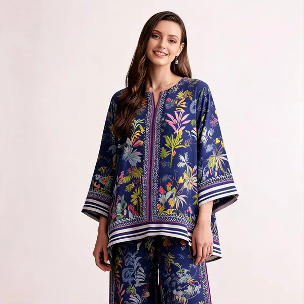 Navy_Blue_Cotton_Slub_Floral_Printed_Co-Ord_Set_For_Women