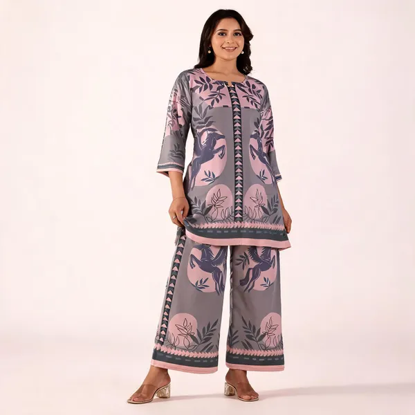 Grey_Cotton_Slub_Floral_Printed_Co-Ord_Set_For_Women