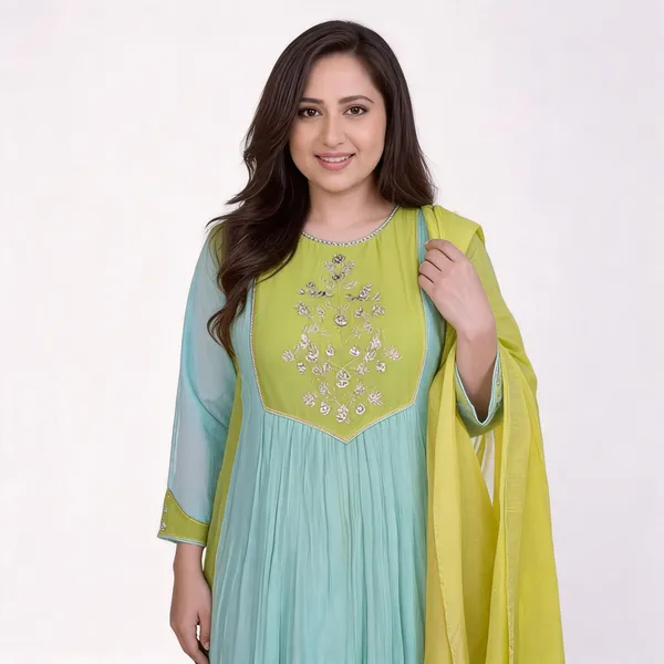 Pastel_Green_Mul_Chanderi_Handwork_Suit_Set_With_Banarasi_Dupatta_For_Women